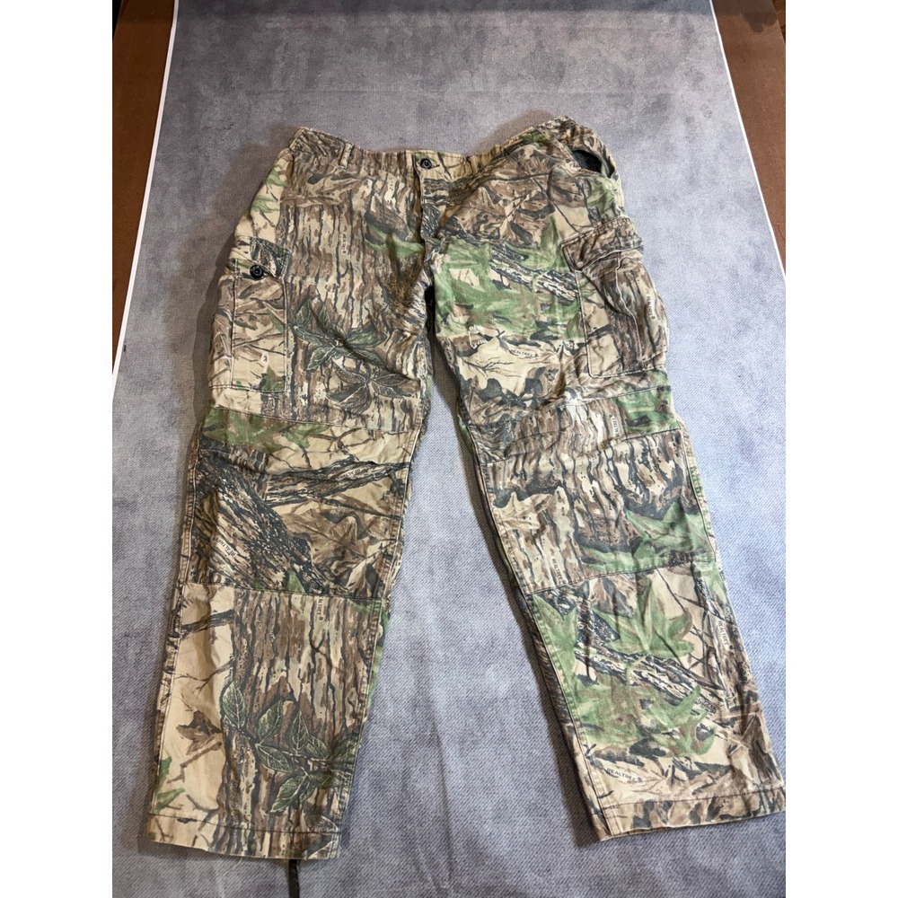 Rattlers Brand Realtree Camo Cargo Pants Mens 40x30 Distressed Hunting Outdoor